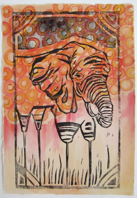 Day 44 (6/11/12): Stick Legged Elephant